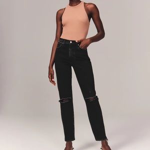 Abercrombie & Fitch high rise mom jeans